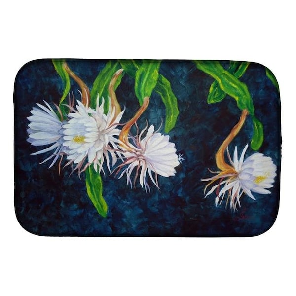 Carolines Treasures FHC1006DDM Night Blooming Cereus by Ferris Hotard Dish Drying Mat FHC1006DDM - main